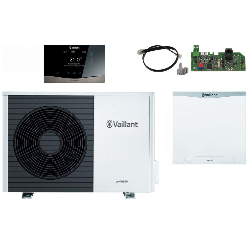 Vaillant Wärmepumpenpaket 4.066 aroTHERM Split VWL 55/5 AS S2 für Hybridsystem-8000015335