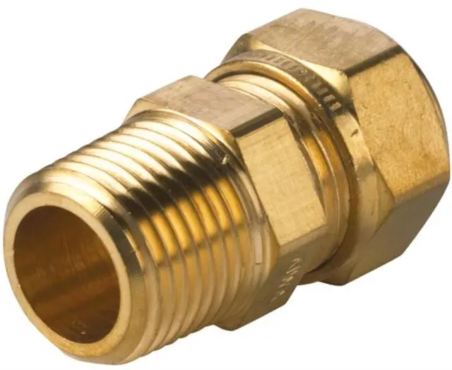 Übergang mit Außengewinde Messing, 16x1/2", konisches Außengewinde -20400205