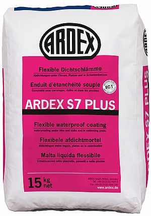 Ardex S 7 Plus flexible Abdichtung, grau, a 15 kg Sack-24223/3