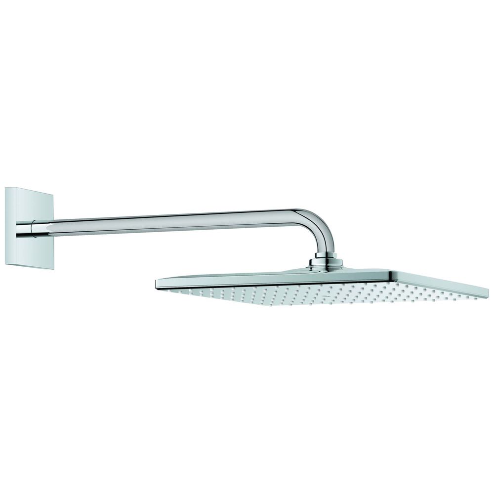 GROHE Kopfbrauseset Rainshower Mono 310 Cube Brausearm 42,2cm, mit Durchflussbegrenzer, chrom-26564000