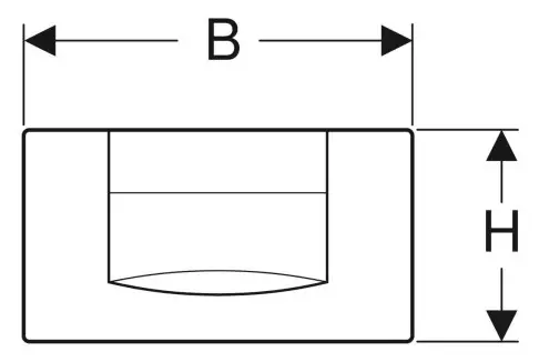 Geberit Betätigungsplatte 200F,-115222111 Geberit Betätigungsplatte 200F,-115222111