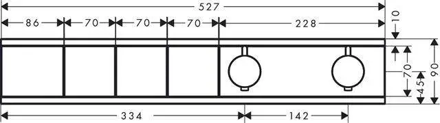 Hansgrohe RainSelect Thermostat chrom, 3x Verbraucher, Unterputz-15381000