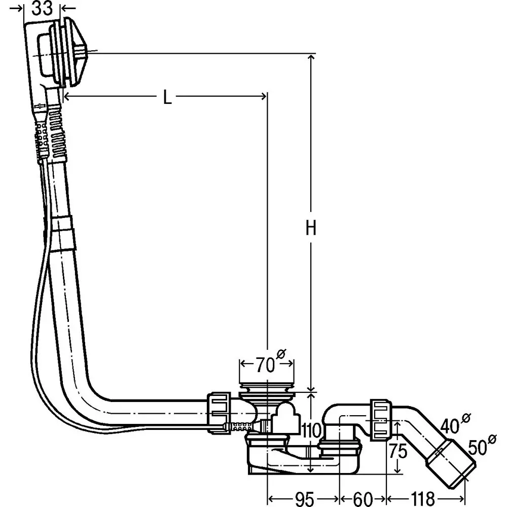 Viega Funktionseinheit Multiplex 6163.1 DN 40/50 x 725 mm, Messing verchromt-111069 Viega Funktionseinheit Multiplex 6163.1 DN 40/50 x 725 mm, Messing verchromt-111069