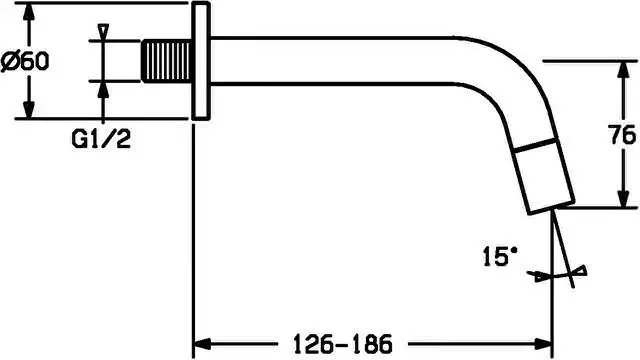 Waschtisch-Wand-Auslaufventil HANSANOVA Style-50868101