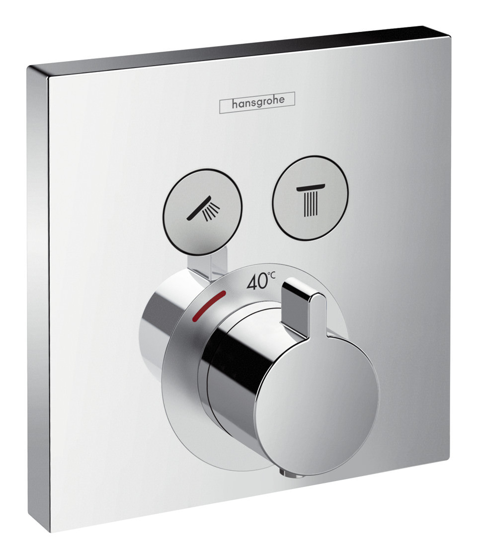 Hansgrohe Thermostat Unterputz ShowerSelect, für 2 Verbraucher, chrom-15763000