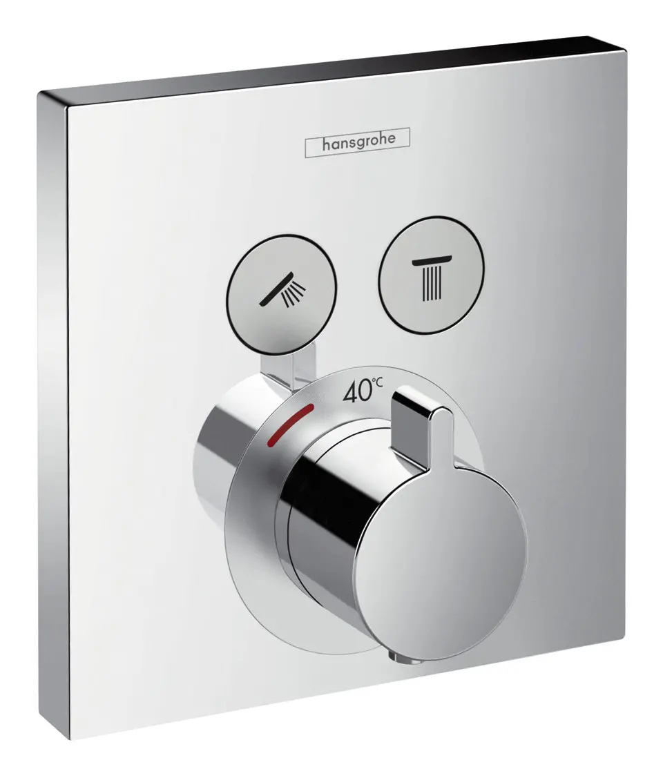 Hansgrohe Thermostat Unterputz ShowerSelect, für 2 Verbraucher, chrom-15763000