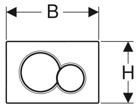 Geberit Betätigungsplatte Sigma01-115770115