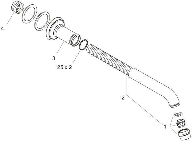 hansgrohe Wanneneinlauf Axor Montreux-16541000