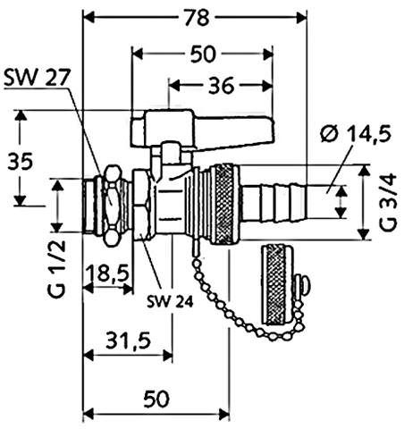 SCHELL Füll-/Entleerungskugelhahn-139940099