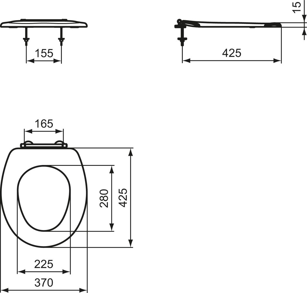 ID WC-Sitzring Contour 21 we, Scharn. ES, mit Stangenscharnier-K712201