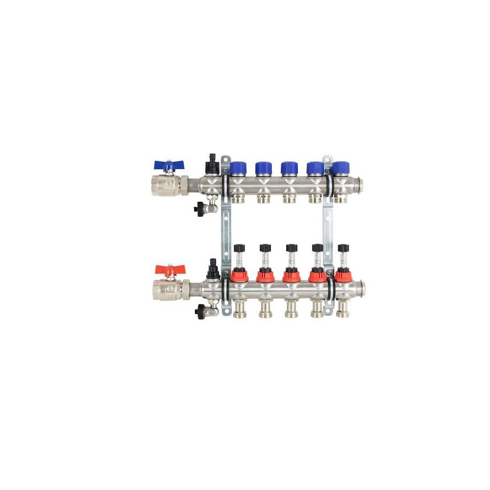 Strawa Fußbodenverteiler e-class 63 VA 14 HK, 1", Anschl. horizont., m. SFE -51-306314