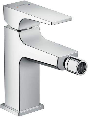 hansgrohe Bidet-Einhebelmischer Metropol mit Hebelgriff und Push-Open Ablaufgarnitur-32520000