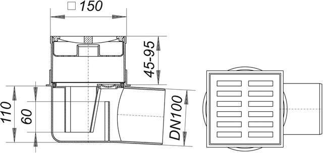 Dallmer Kellerablauf 57 AK-570840