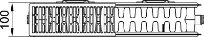 Kermi Austauschheizkörper Therm X2 Profil-Kompakt-FK012D504