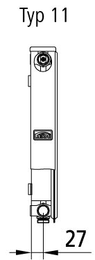 Kermi Ventilheizkörper Plan-V-PTV100300401L1K