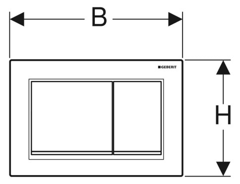 Geberit Betätigungsplatte Omega30-115080KJ1