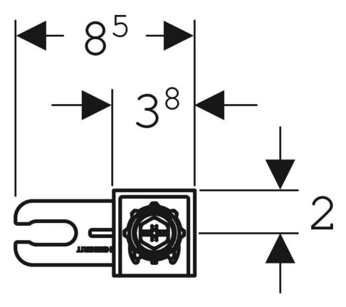 Geberit Duofix Set Wandanker für Einzelmontage (2 St.) 111.815.00.1-111815001