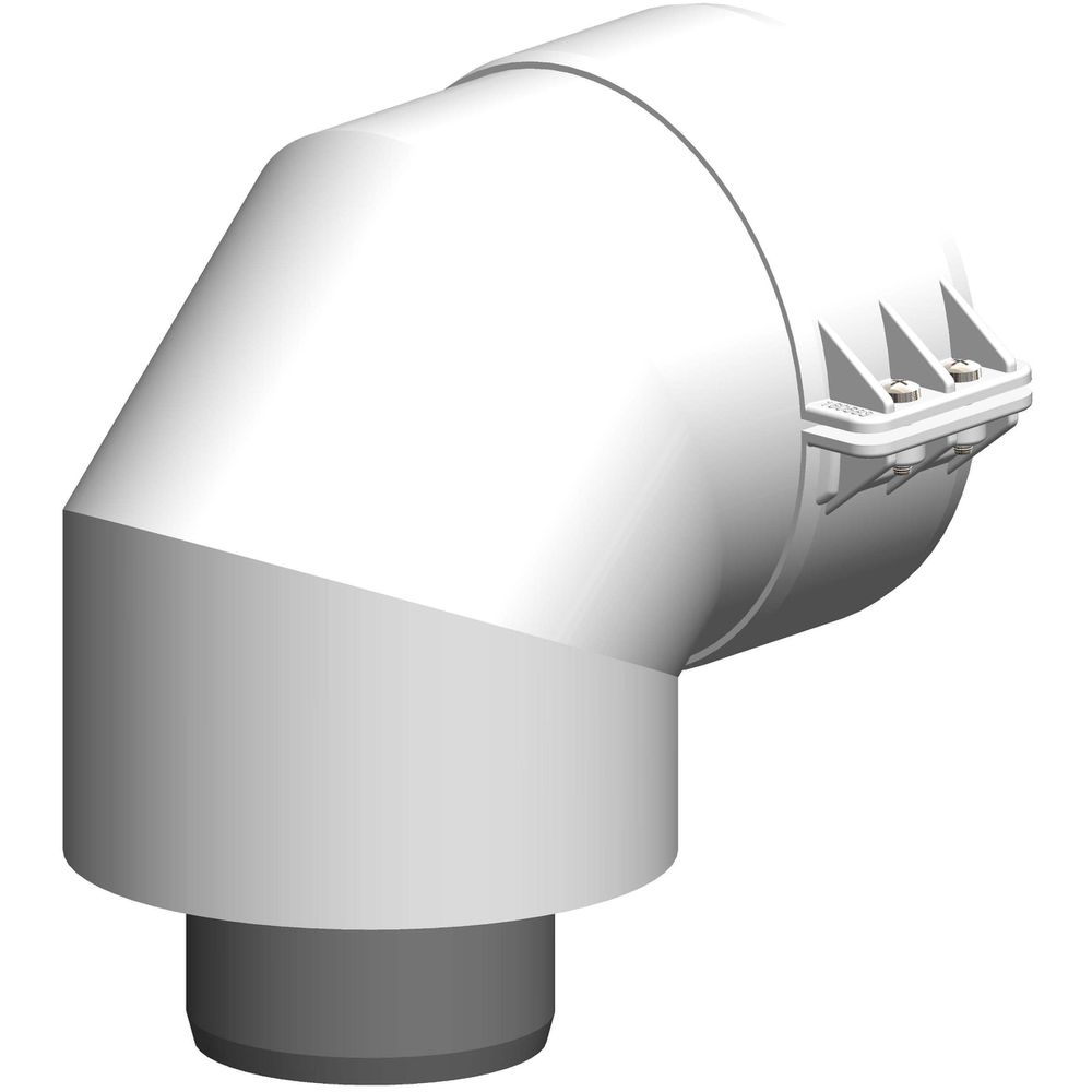 ATEC Bogen PolyTwin 87°, DN 60/100, PP, konzentrisch, weiß-00516