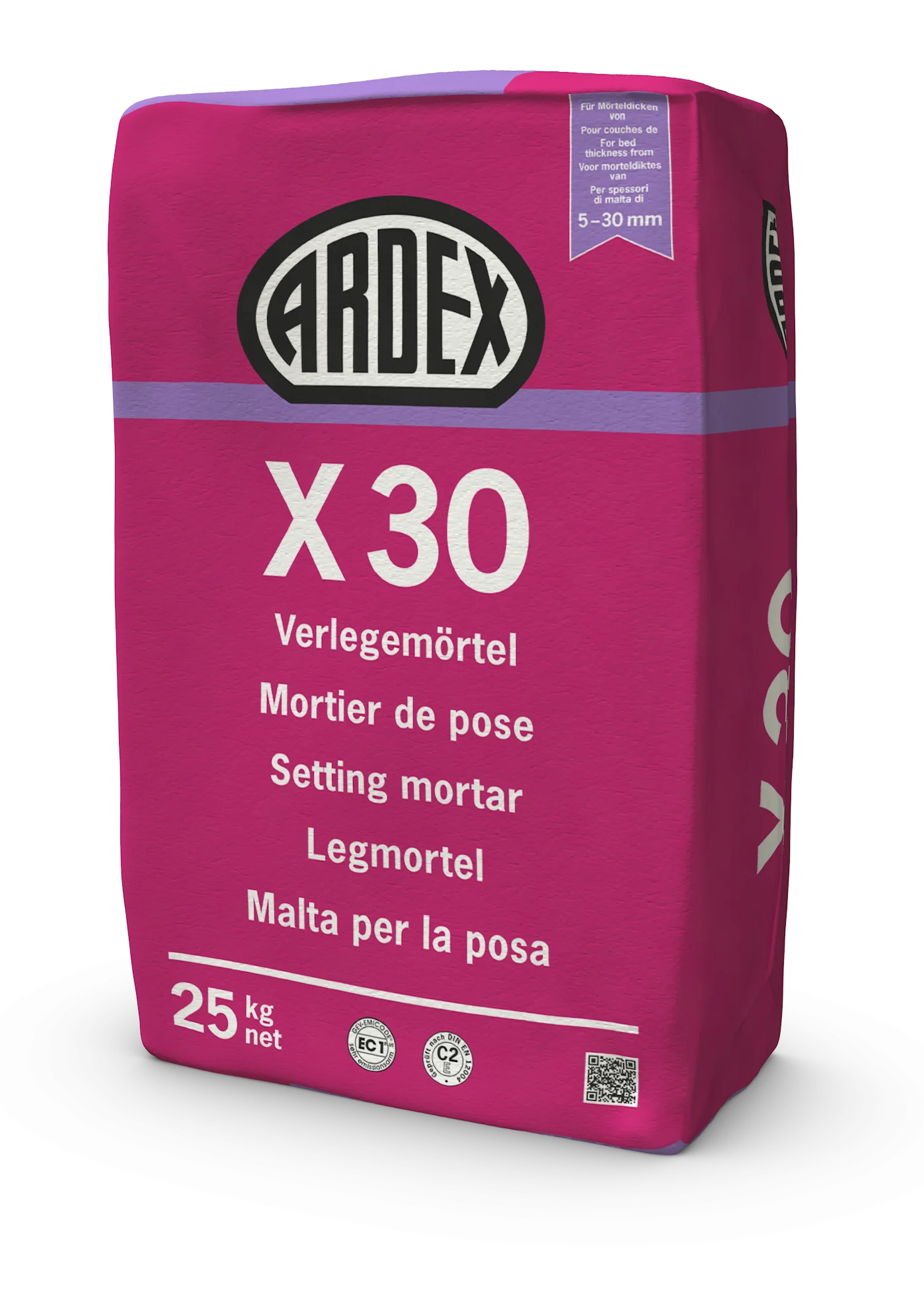 Ardex Verlegemörtel X30 grau, a 25 kg, Dickbett-16774/1