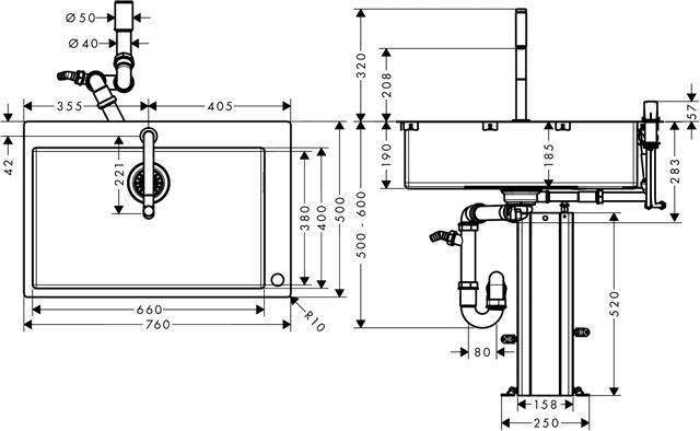 Spülencombi Select C71-F660-08-43202800