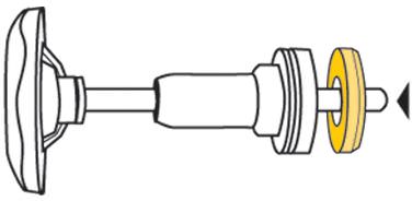 HAAS Ventil-Dichtung 1/2", schwarz, für Grohe-Longlife-Oberteil -3660