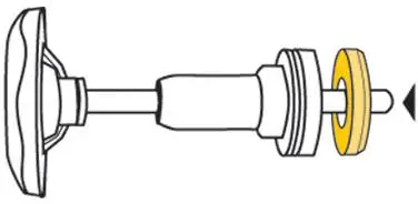 HAAS Ventil-Dichtung 1/2", schwarz, für Grohe-Longlife-Oberteil -3660