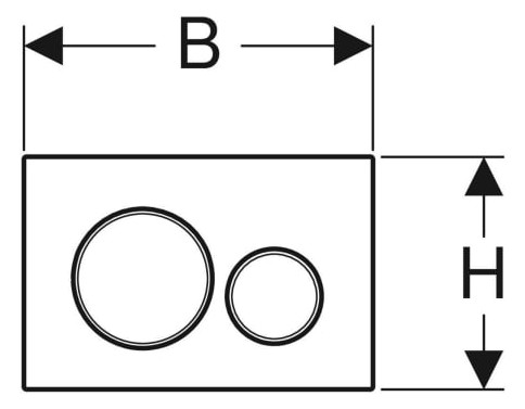 Geberit Betätigungsplatte Sigma20-115882KJ1