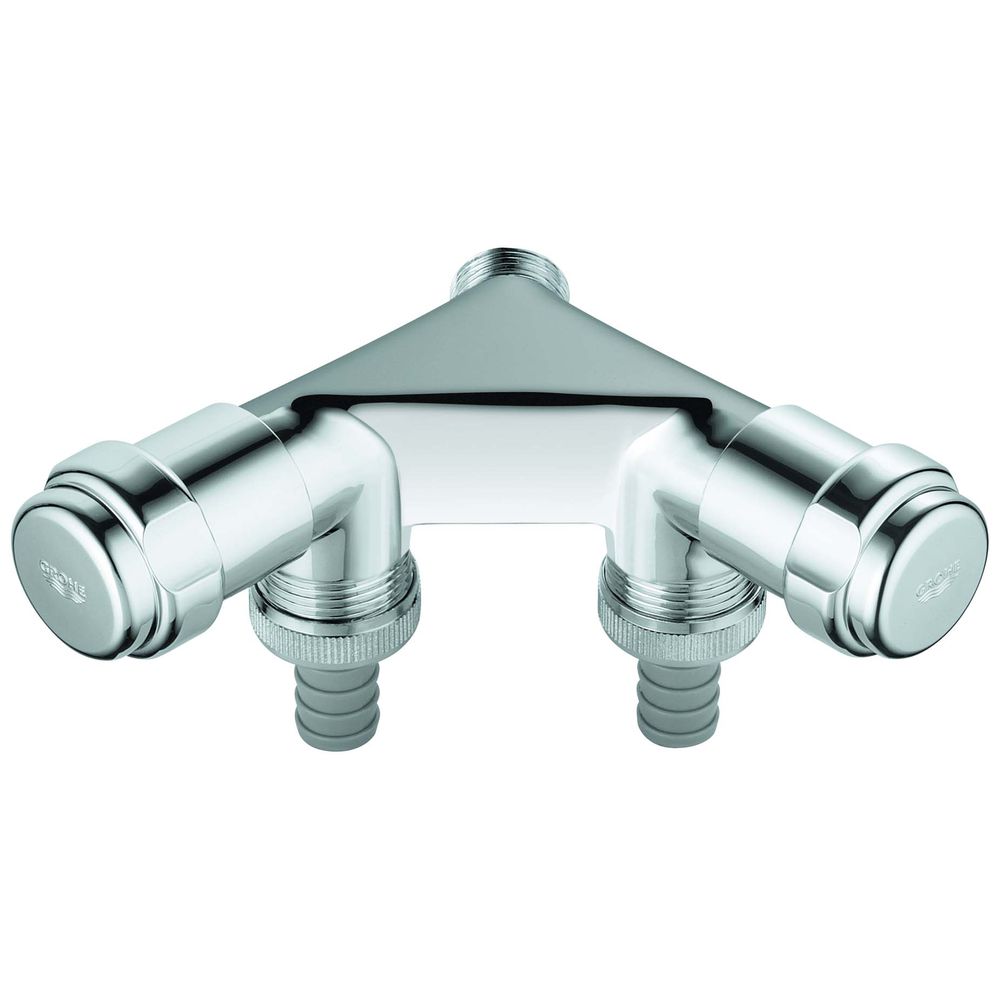 GROHE WAS-Doppelventil 1/2", einfach, chrom -41022000