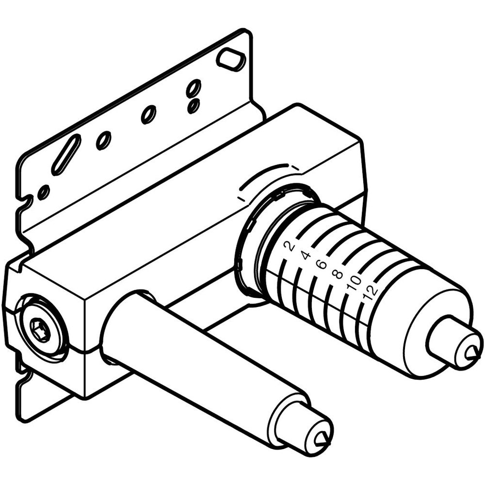 Dornbracht UP-Grundkörper f Wand-EHM, Mi. rechts, Mischer rechts-3586097090