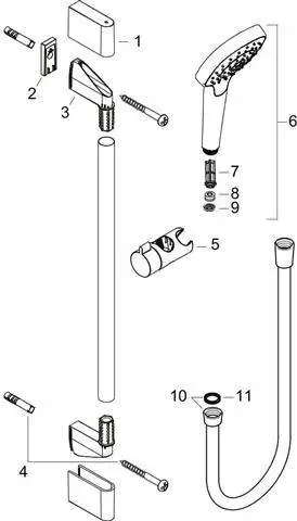 hansgrohe Brauseset Croma Select E Vario-26593400