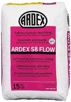 Ardex S8 Flow Abdicht. Selbstverlaufend grau, á 15 kg-24244/0