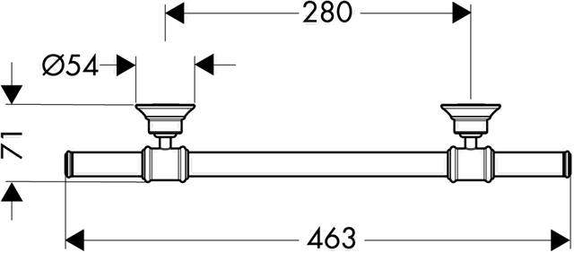 hansgrohe Haltegriff Axor Montreux-42030000