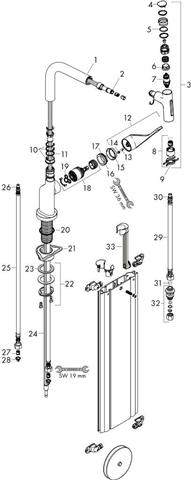 hansgrohe Spültisch-Einhebelmischer Axor Citterio-39862800