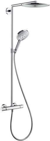 hansgrohe Showerpipe Raindance Select S 300 1jet, mit Brausearm 460mm, schwenkbar, chrom-27114000