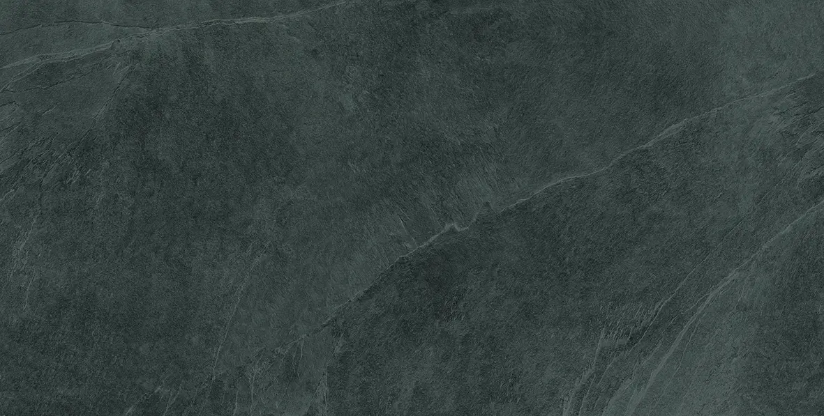 Feinsteinzeug Wand- & Bodenfliese Slate Natursteinoptik Mediteraner Flair schwarz 45 x 90 cm-E2QH
