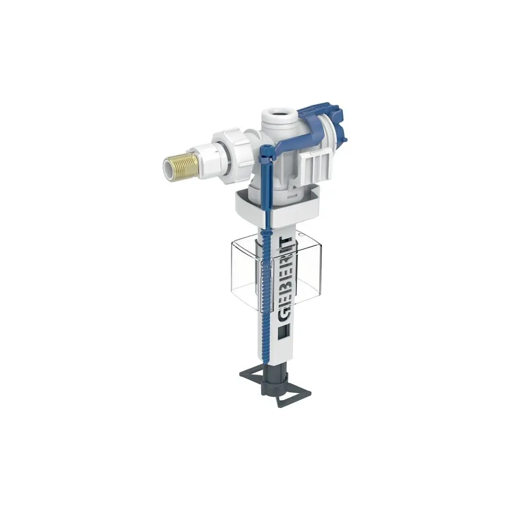 Geberit Füllventil Typ 383 Wasseranschluss seitlich, 3/8", Nippel Messing, für AP-Spülkästen -240700005