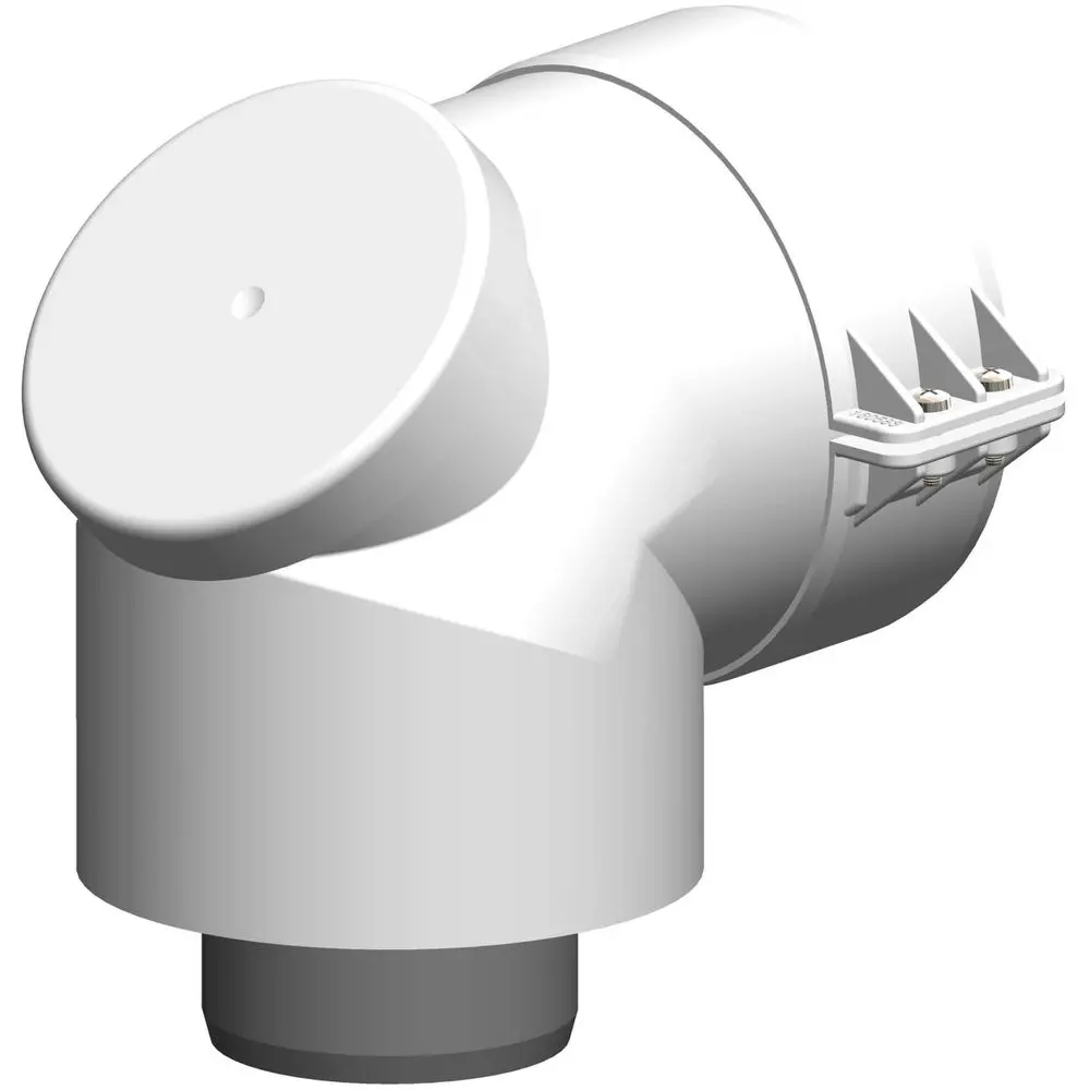 ATEC Kontroll-Bogen PolyTwin we, DN 60/100, 87Grad, PP, konzentrisch-00501