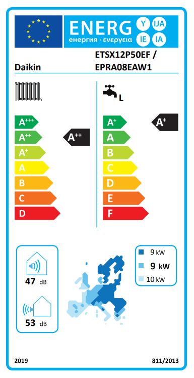 Daikin Inneneinheit Altherma 3 H MT ECH2O mit integriertem 500 l Hygienespeicher (Heizen/Kühlen)-ETSX12P50E