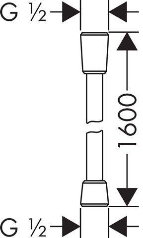 hansgrohe Brauseschlauch Comfortflex-28167000