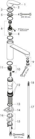 hansgrohe Spültisch-Einhebelmischer M421-H120-71806800