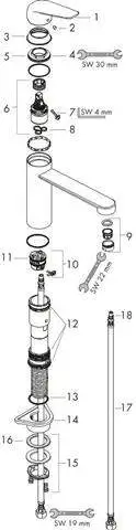 hansgrohe Spültisch-Einhebelmischer M421-H120-71806800