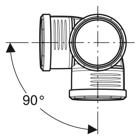 Geberit Eckabzweig Silent PP-390559141