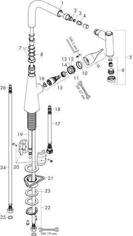 hansgrohe Spültisch-Einhebelmischer Metris 220-14834800