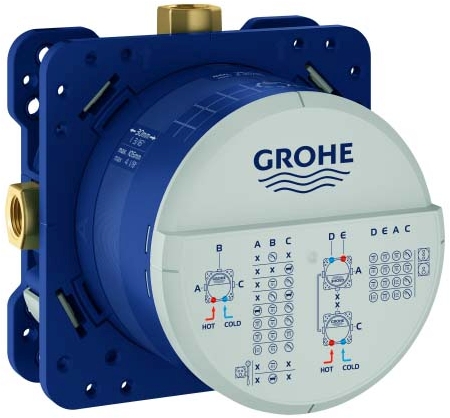 GROHE UP-Grundkörper Rapido Smartbox "DN 15, EBT 7,5-10,5cm, 3 Abg 2 Zul. 1/2""" -35604000