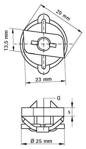 BIS Schiebemutter RapidRail M 8, für WM0-35, Stahl, elektrolytisch verzinkt-6513108