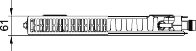 Kermi Ventilheizkörper Profil-V-FTV220601201R1K