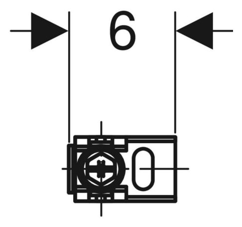 Geberit Duofix Set Wandanker für Einzelmontage, Ecklösung (2 St.) 111.835.00.1-111835001