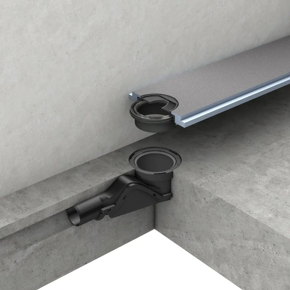 Wedi - Fundo Wave, Ablauf 80 mm, waagerecht, DN50-077500014