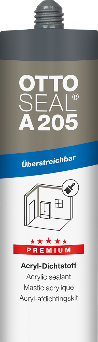 Ottoseal Premium Acryl-Dichtstoff A205 C01 weiß, á 310 ml-A205-04-C01