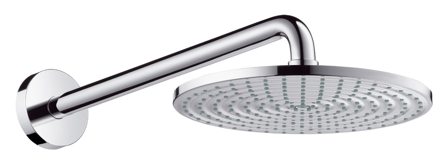 Hansgrohe Tellerkopfbrause Raindance S 240 Air mit Brausearm 390 mm, Brausekopf d = 240 mm, chrom-27474000